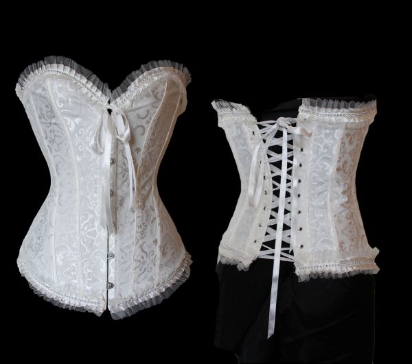 CORSET RENDA BRANCO